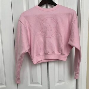 Pink Crew Neck Women's Sweater
